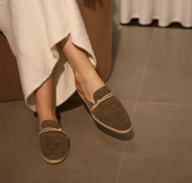 Leather Work Women Shoes - Designer Luxury Middle East Tassel Suede