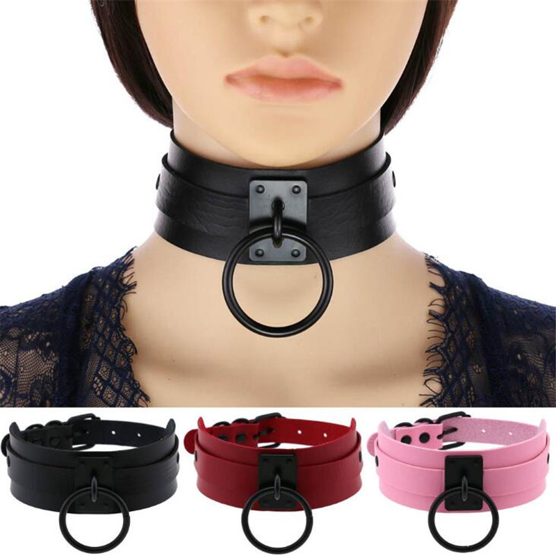 Leatherwork Rings - DIEZI Harajuku Cosplay Gothic Necklaces Black