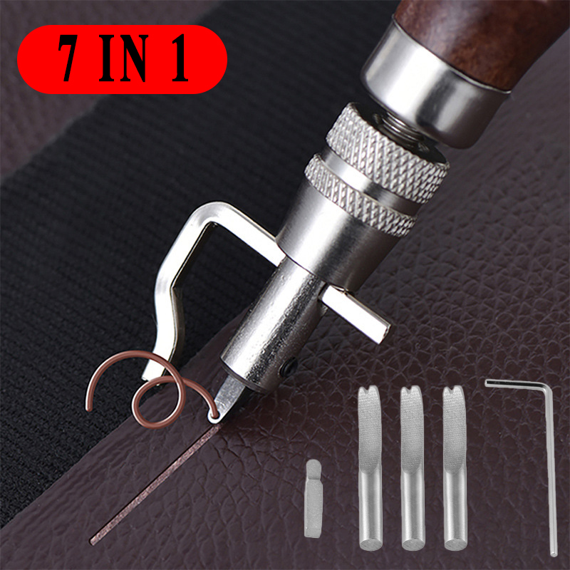7 in 1 Pro Adjustable Leather  - Leatherwork Edge Beveler 评论和价格