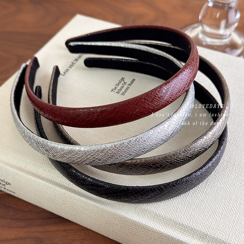 Vintage Red Leather Thin Headb - Leatherwork Rings 评论和价格