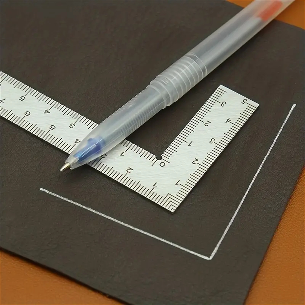 Mini Stainless Steel L-Shaped  - Leatherwork Ruler 评论和价格
