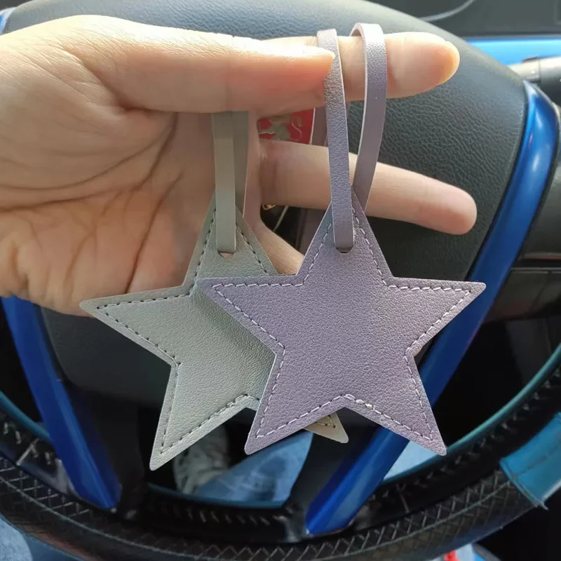 Star PU Leather Tassels Keycha - Leatherwork Ruler 评论和价格