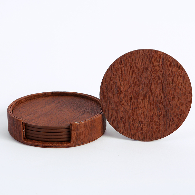 WOTOR 6PCS/Lot Circle Wood Gra - Leatherwork Rings 评论和价格