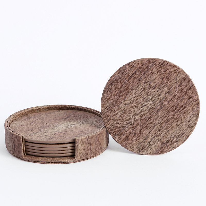 WOTOR 6PCS/Lot Circle Wood Gra - Leatherwork Rings 评论和价格