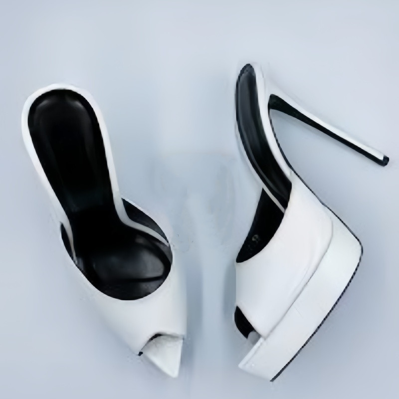MKKHOU Fashion Pumps New High  - Leather Work Heels 评论和价格