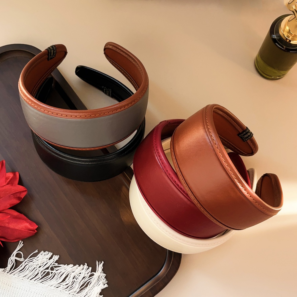 New 2025 Retro PU Leather Hair - Leatherwork Rings 评论和价格