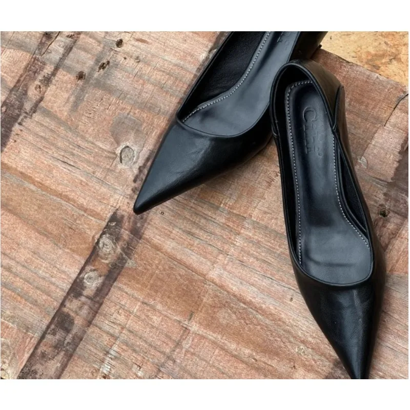 2024 Women Sexy High Heels Bur - Leather Work Heels 评论和价格