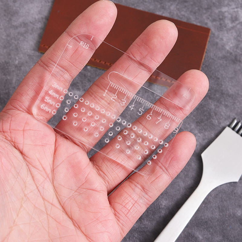 4mm Thickened Transparent Acry - Leatherwork Ruler 评论和价格