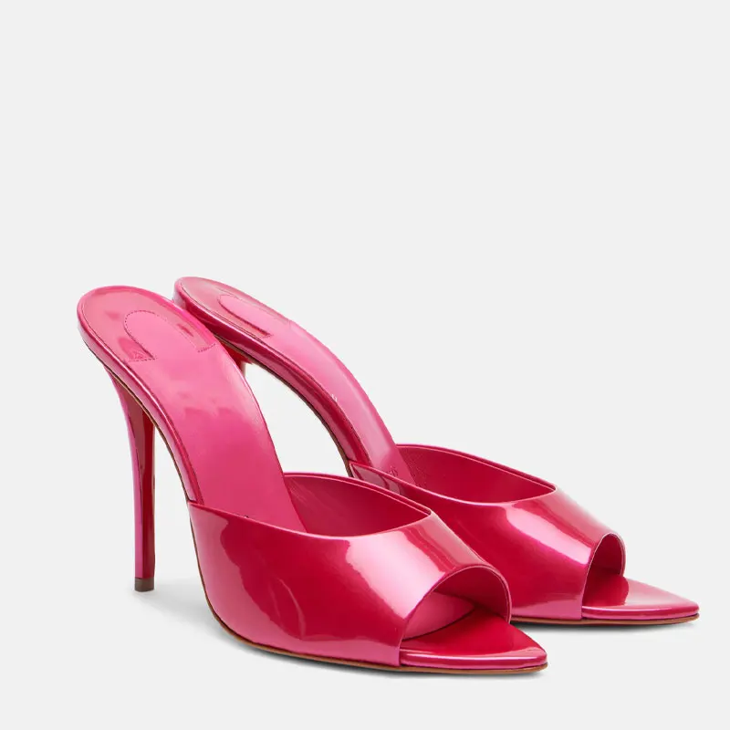 Shoes for Women New Pointed Op - Leather Work Heels 评论和价格