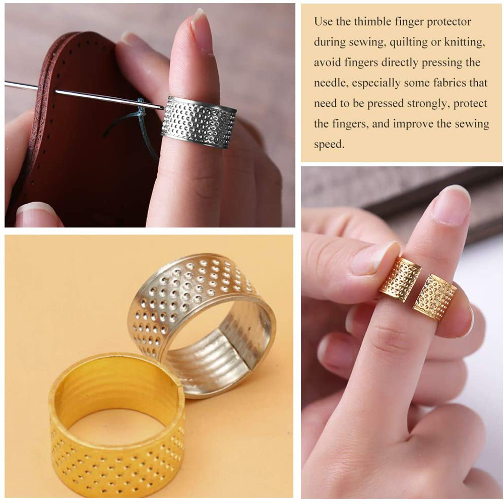 Hand-Working Sewing Thimble Me - Leatherwork Rings 评论和价格