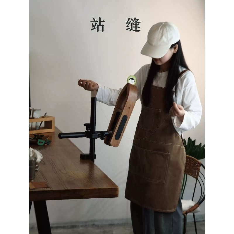 Wood Leather Sewing Clamp Stan - Leatherwork Craft 评论和价格