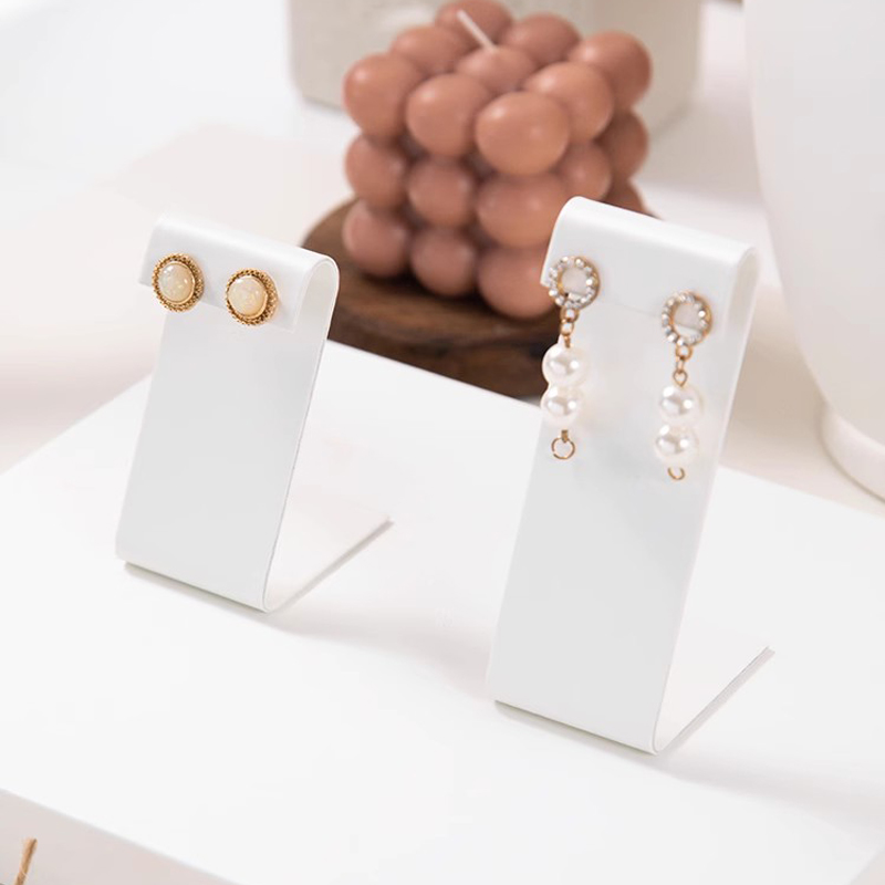 Earring Holder Ear Studs Jewel - Leatherwork Rings 评论和价格