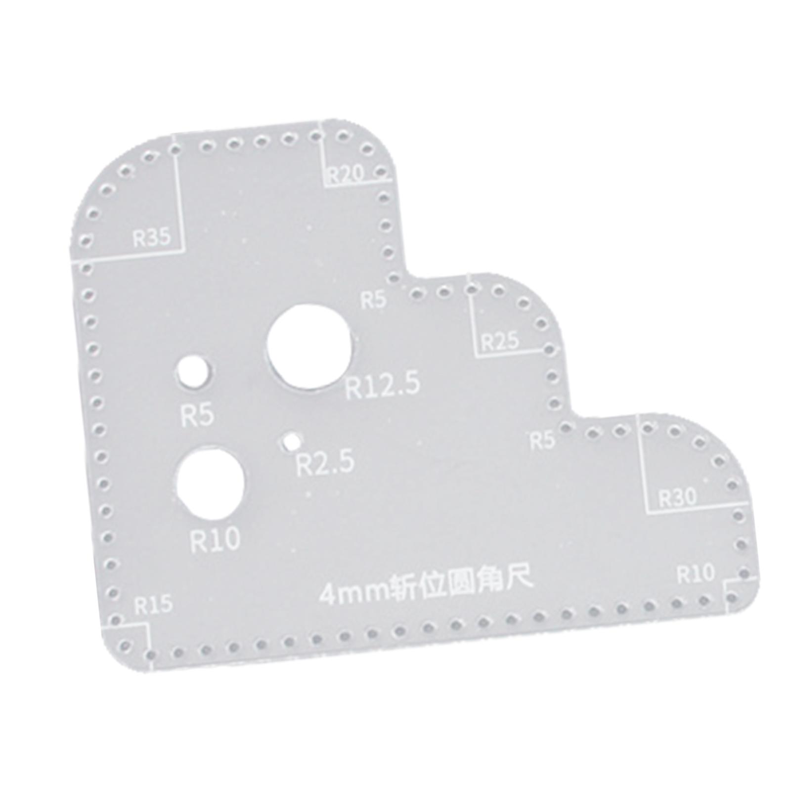 Acrylic Template for Leather C - Leatherwork Ruler 评论和价格