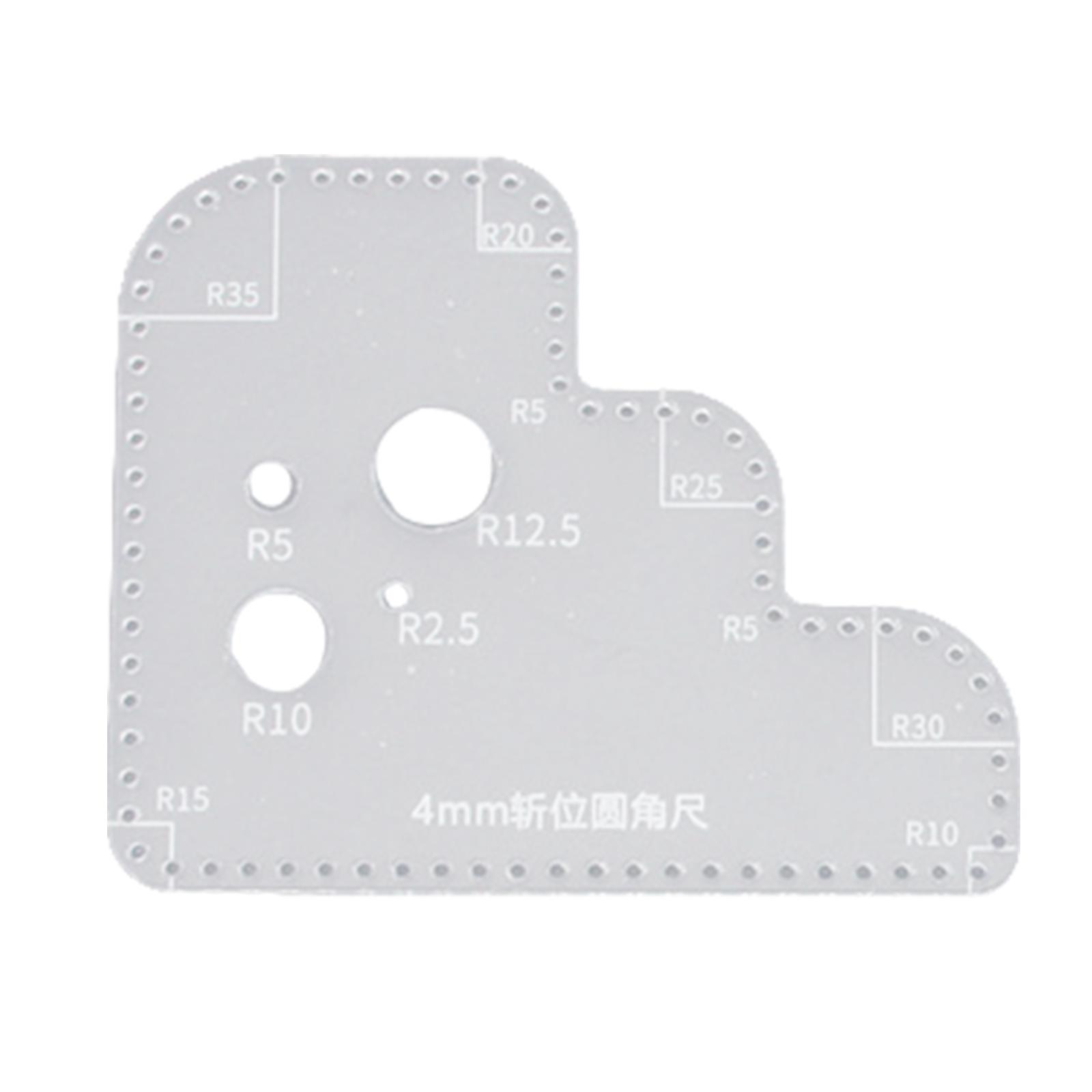 Acrylic Template for Leather C - Leatherwork Ruler 评论和价格