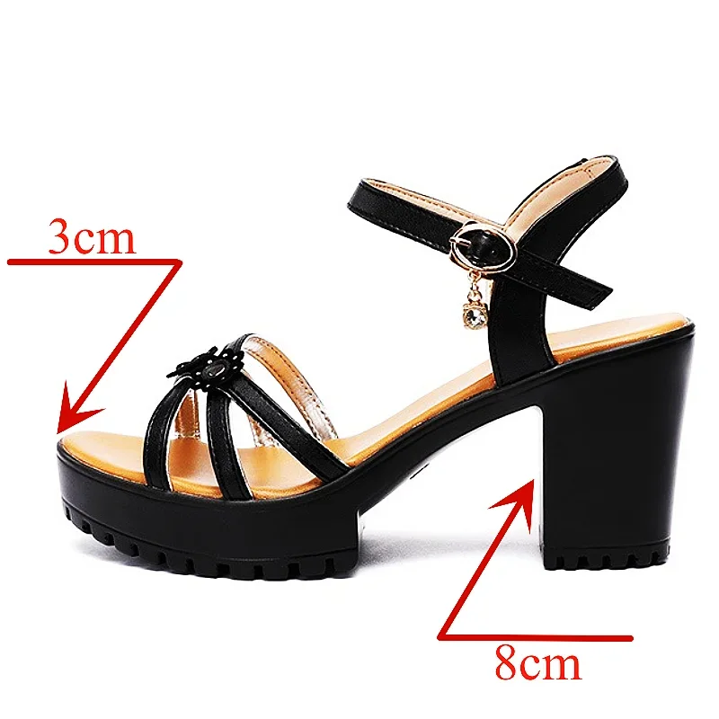 8cm Small Size 32-43 Elegant F - Leather Work Heels 评论和价格