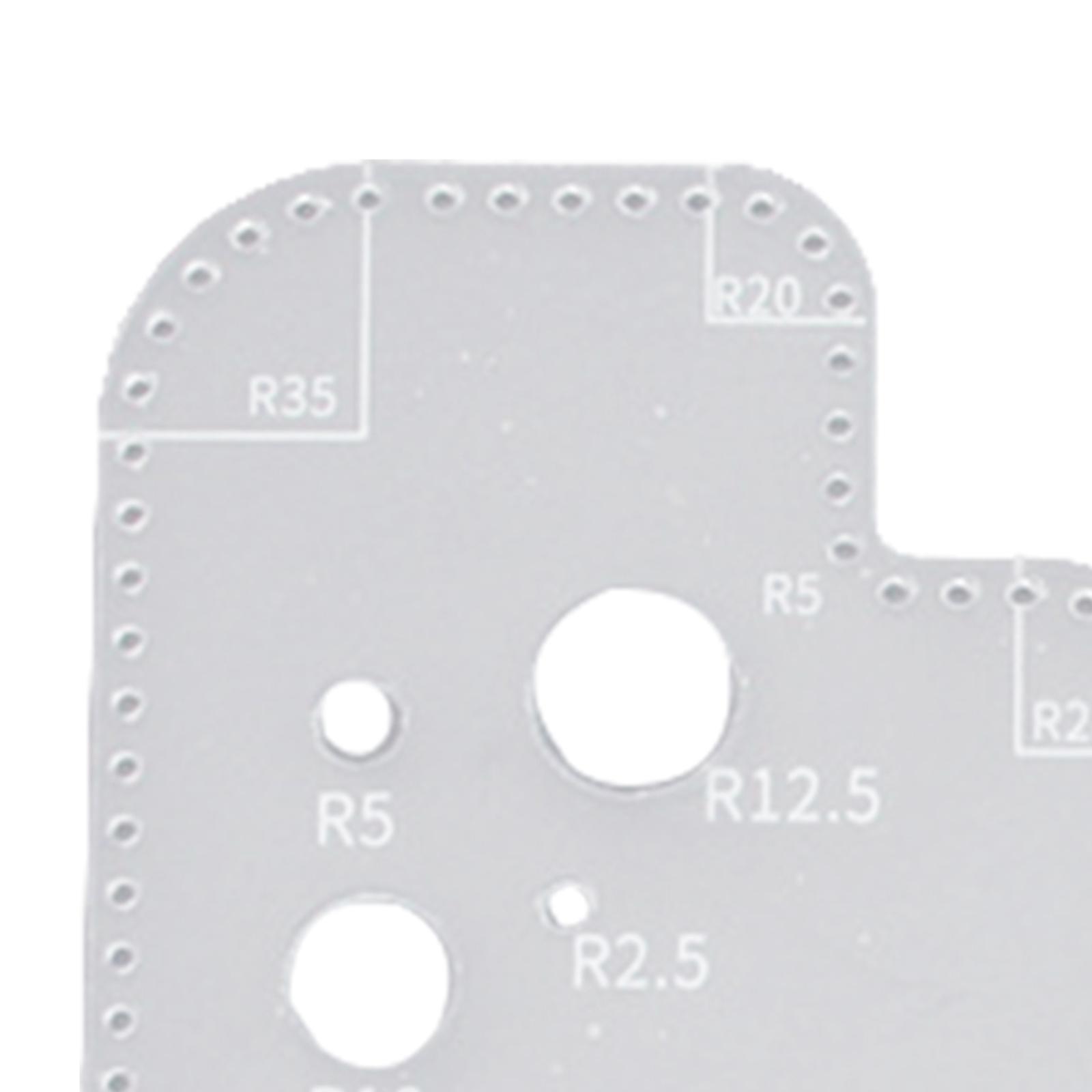 Circle Template Clear Acrylic  - Leatherwork Ruler 评论和价格
