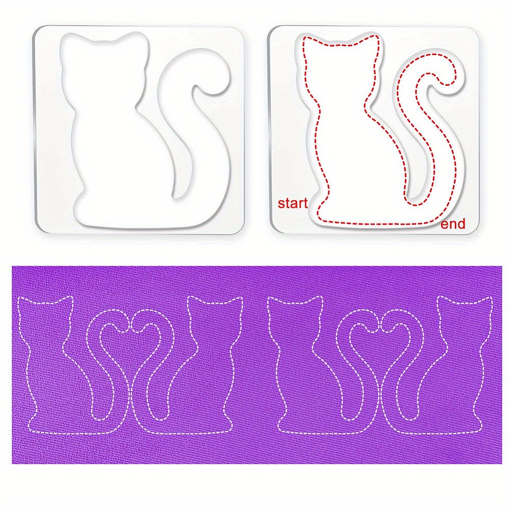 4PCS Acrylic Quilting Template - Leatherwork Ruler 评论和价格