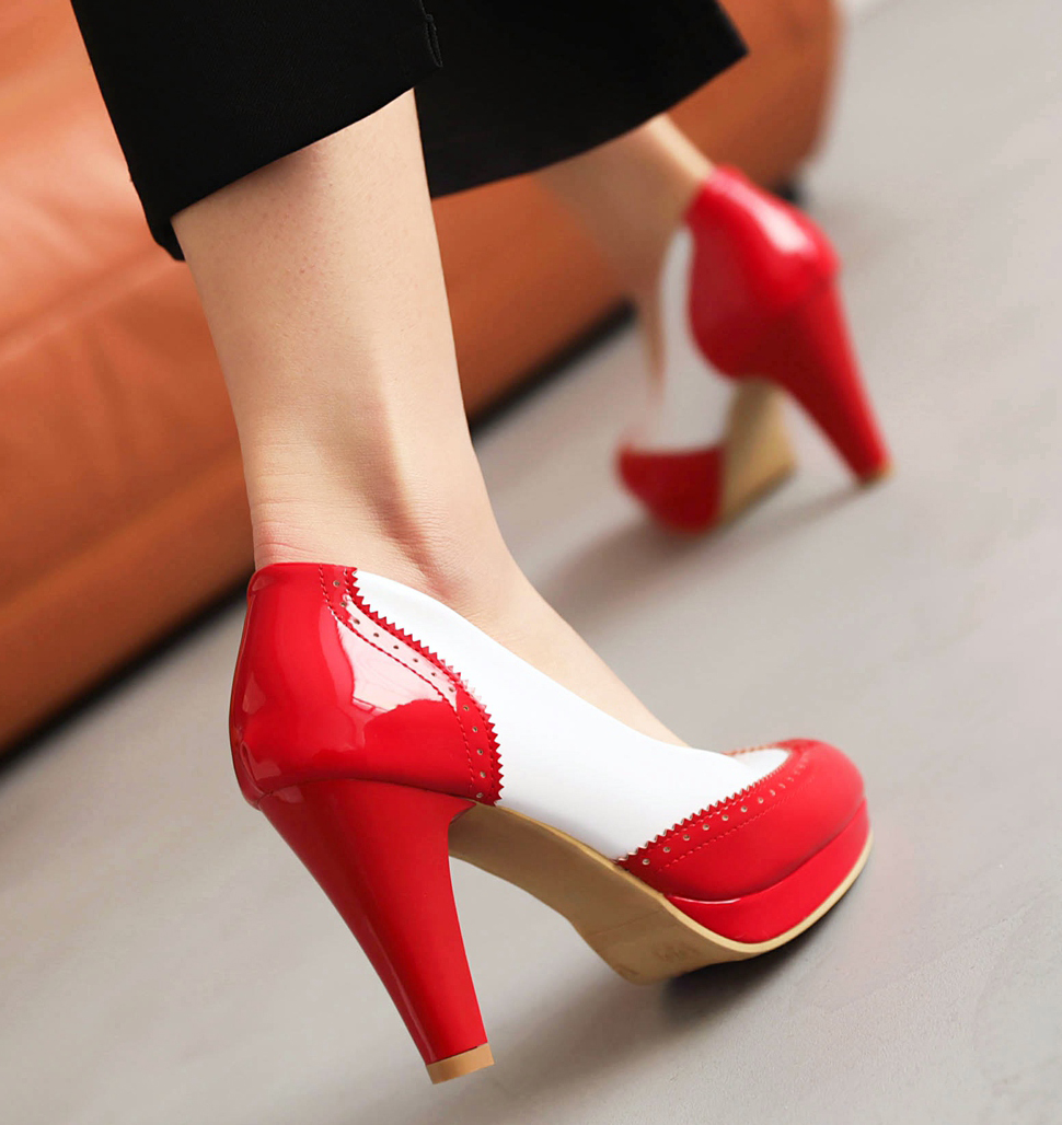 LIHUAMAO patent leather women  - Leather Work Women Shoes 评论和价格